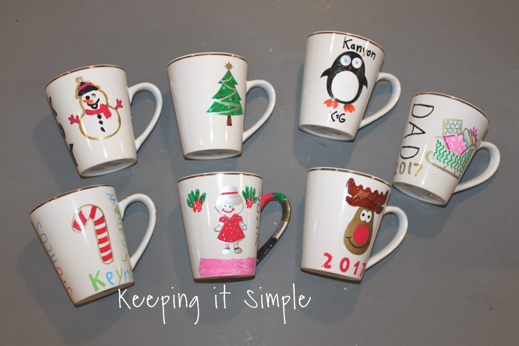 DIY Christmas Mugs
 DIY Personalized Christmas Mugs • Keeping it Simple