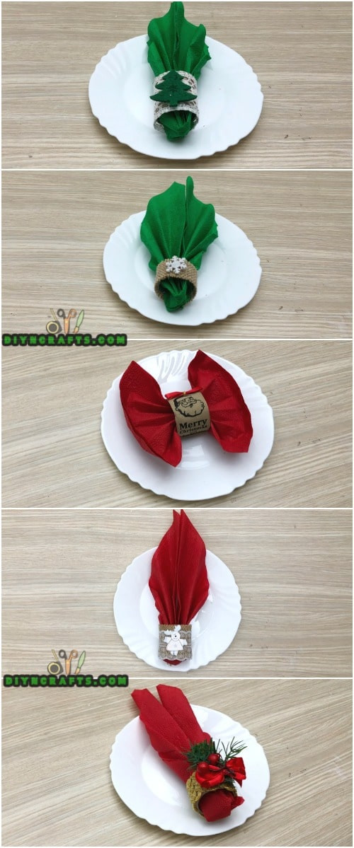 DIY Christmas Napkin Rings
 How to Make 5 Festive Holiday Napkin Rings In Under 2