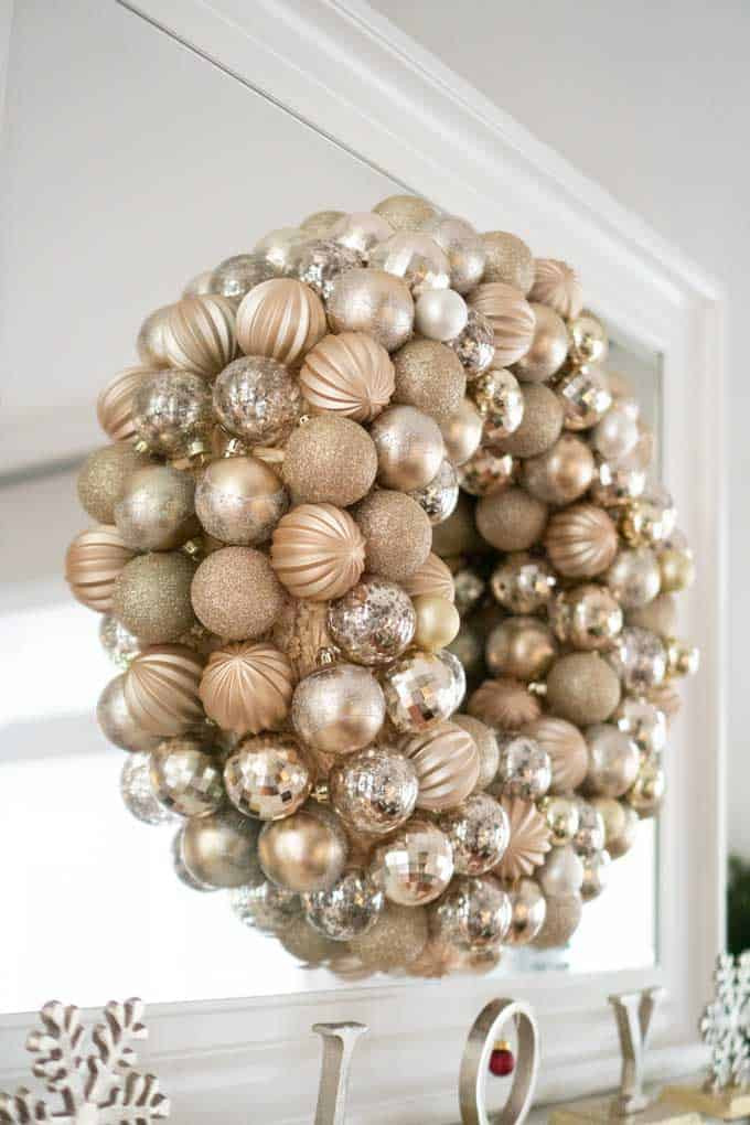 DIY Christmas Ornament Wreath
 How to Make an Easy DIY Ornament Wreath