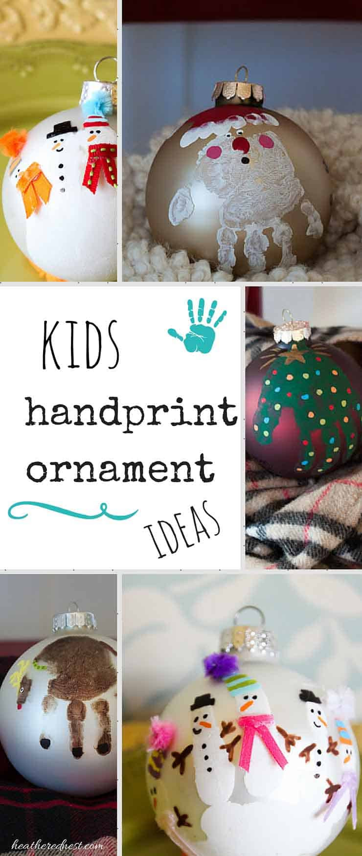 DIY Christmas Ornaments With Pictures
 Handprint Ornament and DIY Christmas Ornament Ideas