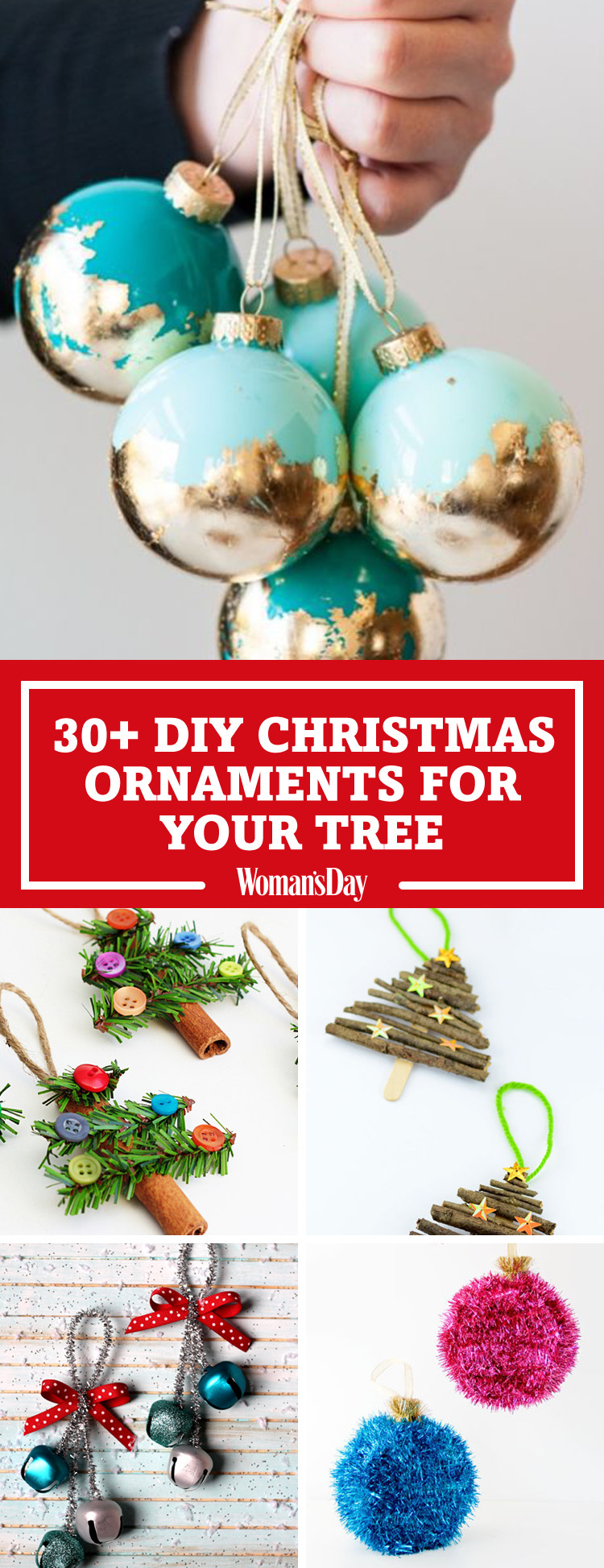 DIY Christmas Tree Decorations
 32 Homemade DIY Christmas Ornament Craft Ideas How To