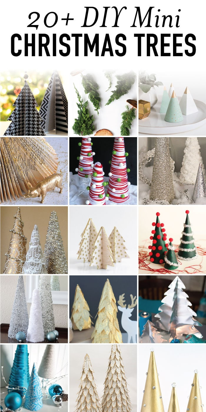 DIY Christmas Tree Decorations
 20 DIY Mini Christmas Tree Ideas
