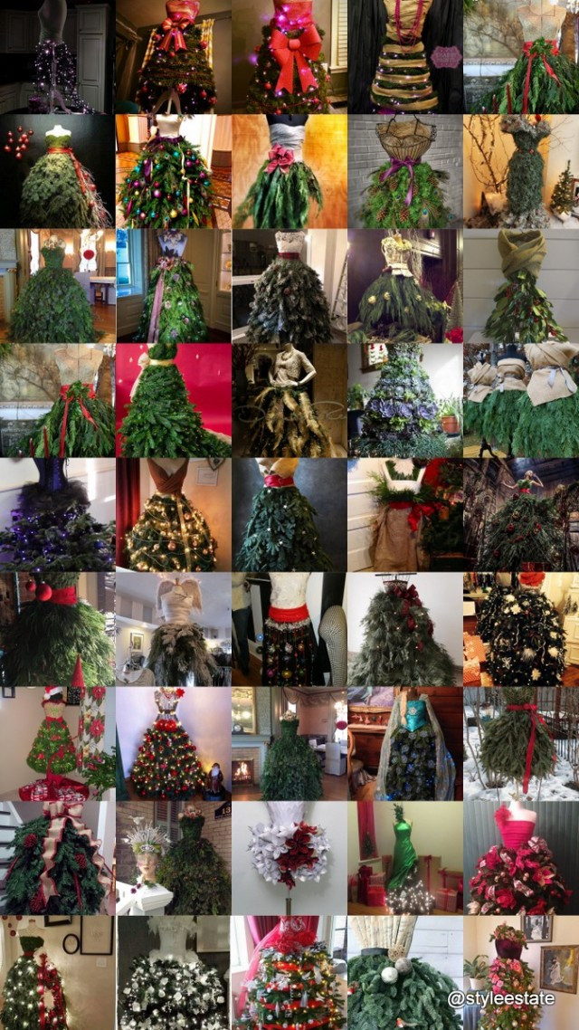 DIY Christmas Tree Dress Form
 DIY Fashion Inspired Dress Form Christmas Trees