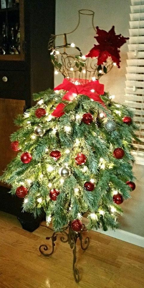 DIY Christmas Tree Dress Form
 281 best images about Dress Form Christmas Trees on