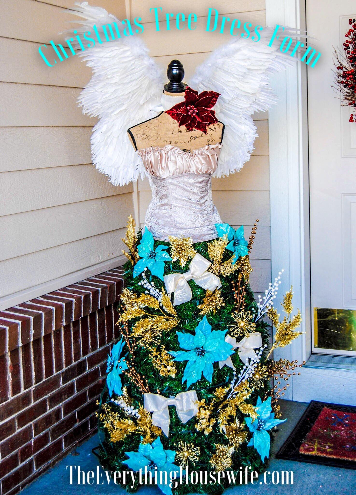 DIY Christmas Tree Dress Form
 Christmas Tree Dress Form the everything housewife