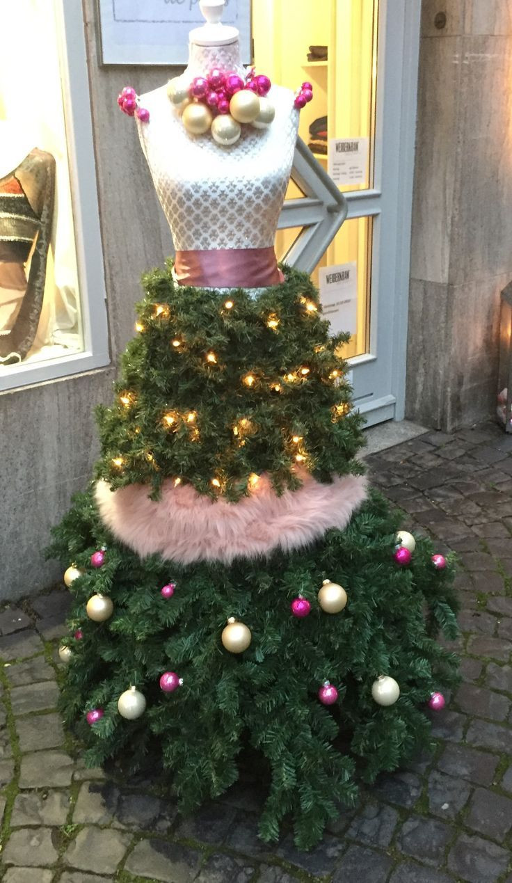 DIY Christmas Tree Dress Form
 282 best images about Dress Form Christmas Trees on