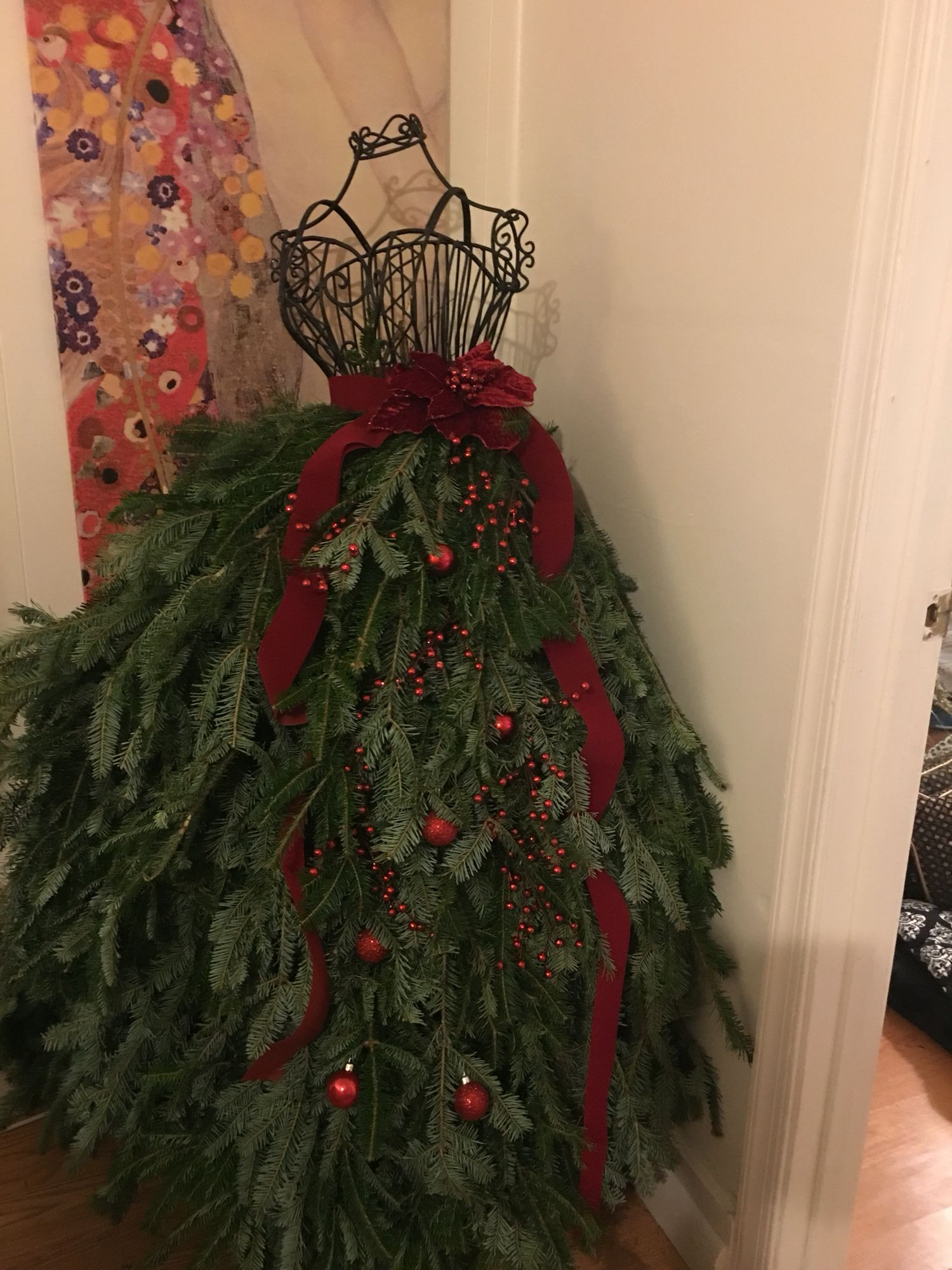 DIY Christmas Tree Dress Form
 Dress form Christmas tree