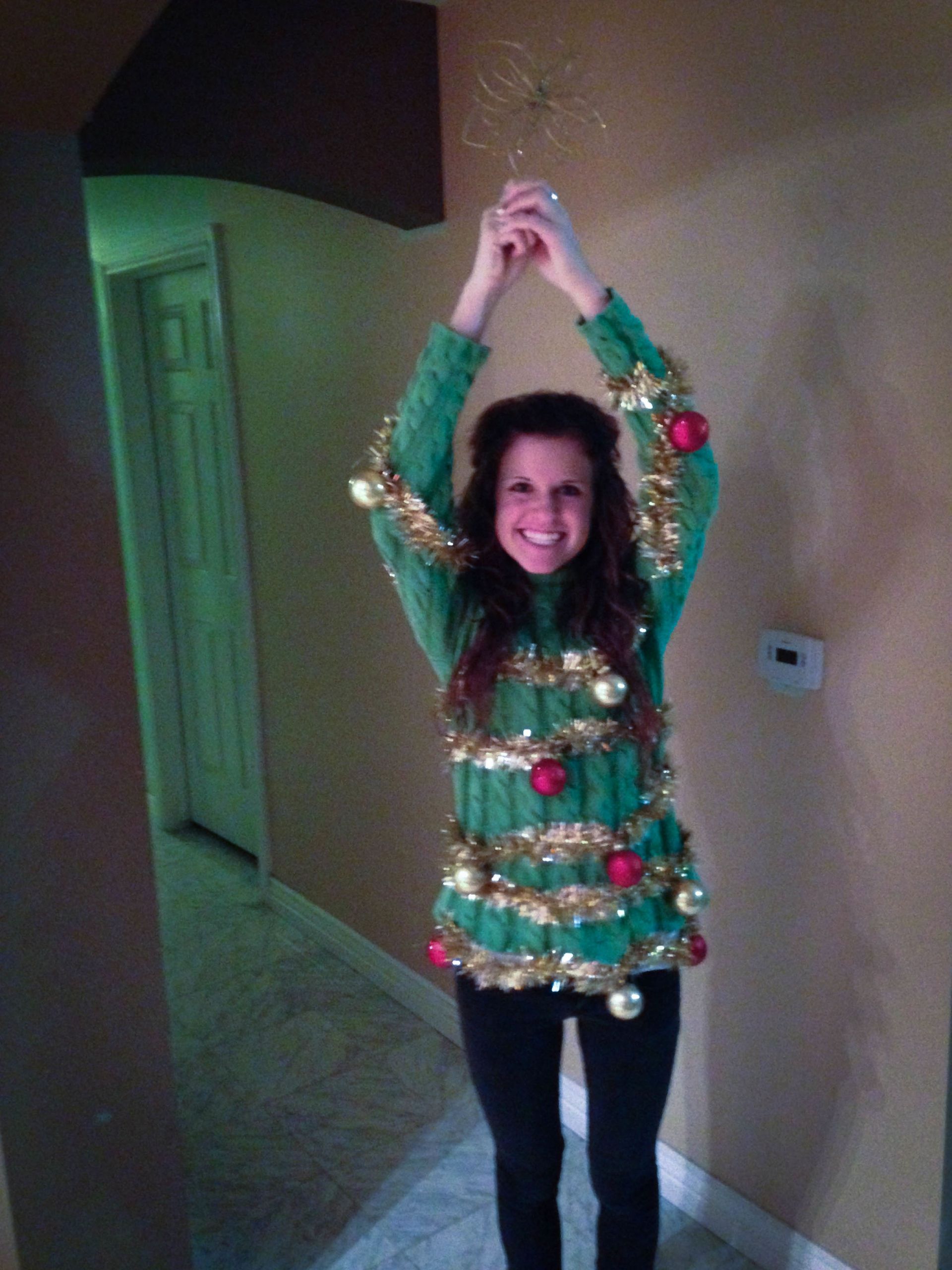 DIY Christmas Tree Sweater
 DIY Ugly Sweater Ideas