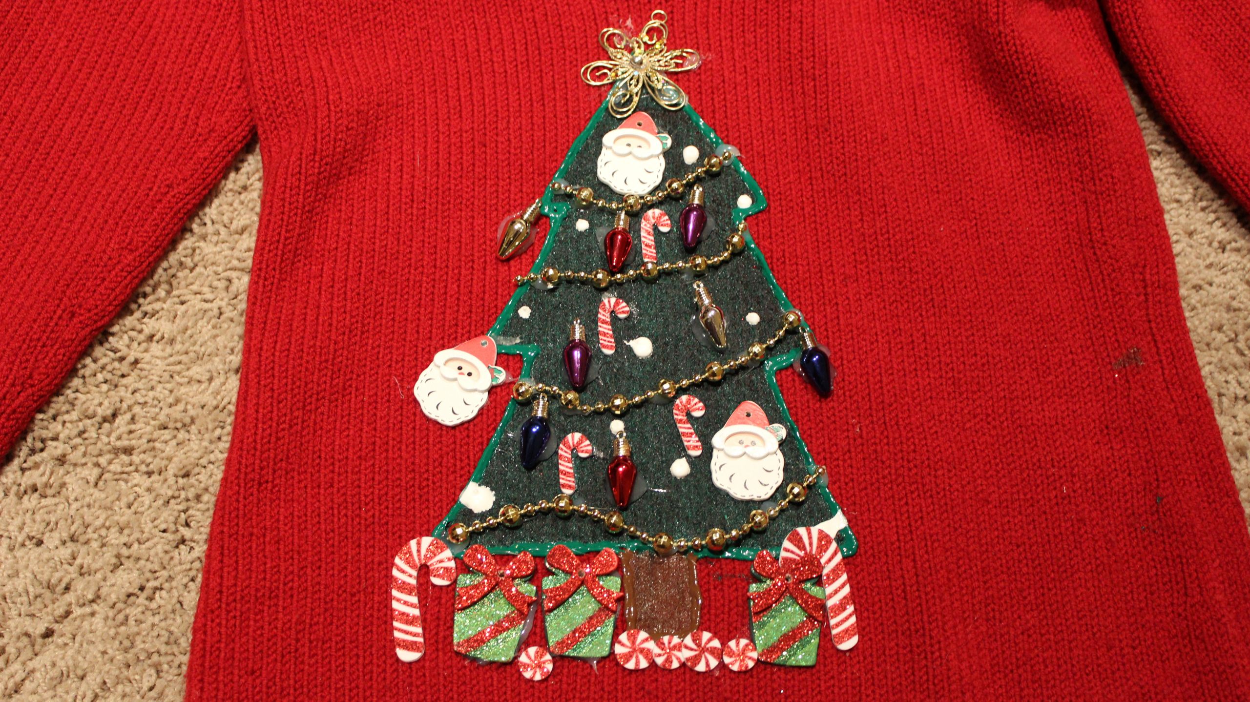 DIY Christmas Tree Sweater
 DIY Ugly Christmas Tree Sweater