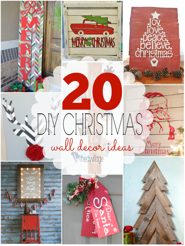 DIY Christmas Wall Decor
 20 DIY Christmas Wall Decor Ideas The DIY Village