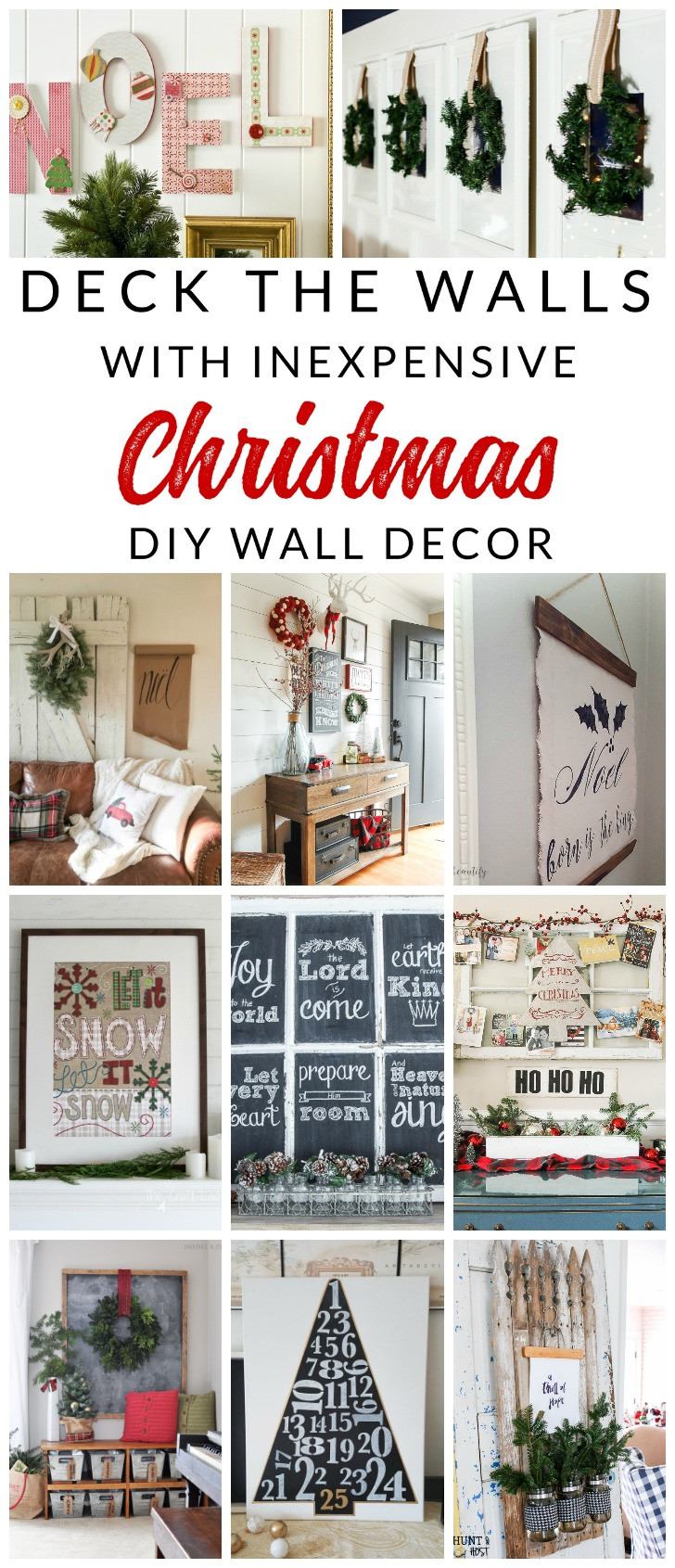 DIY Christmas Wall Decor
 Deck the Walls 14 Inspiring DIY Christmas Wall Decor