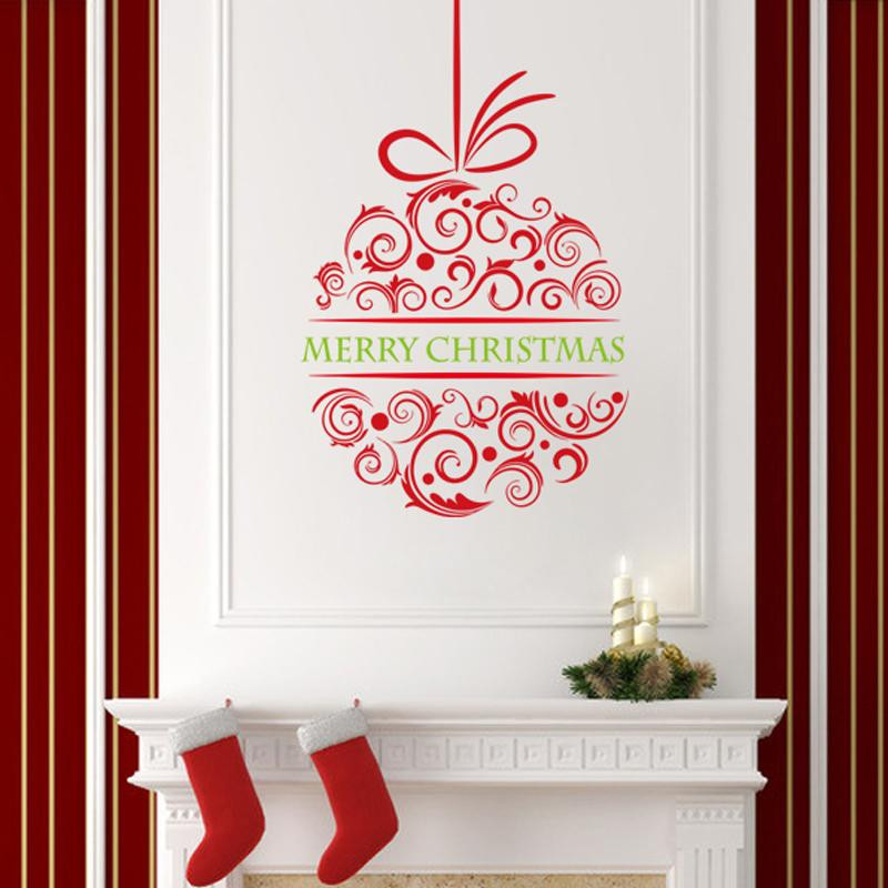 DIY Christmas Wall Decor
 merry christmas wall stickers christian room home
