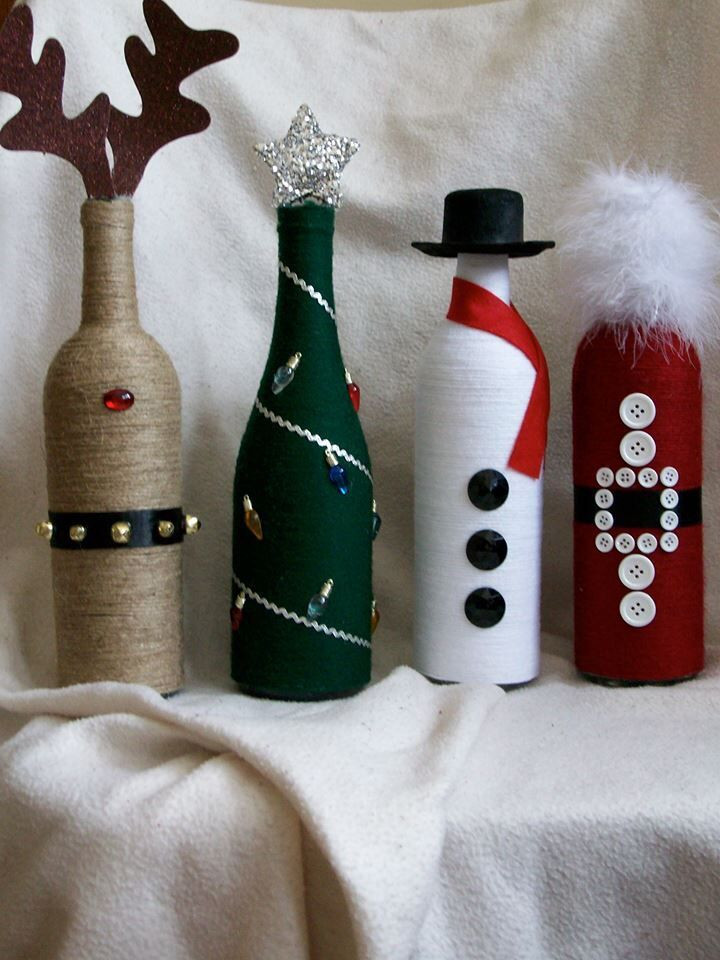 DIY Christmas Wine Bottles
 20 DIY Wine Bottle Projects You Can Start Anytime
