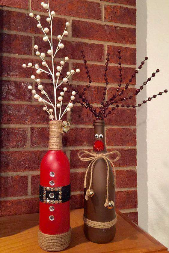 24 Ideas for Diy Christmas Wine Bottles  Home, Family, Style and Art Ideas