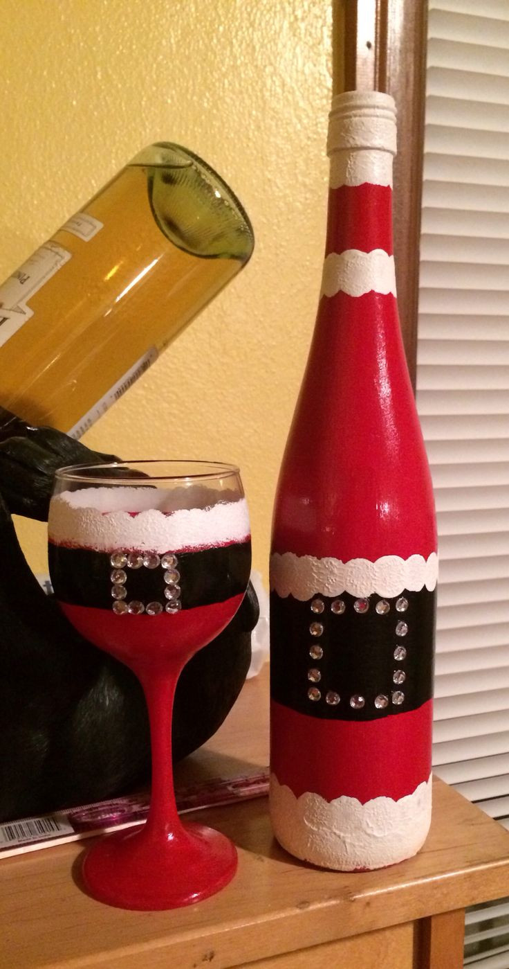 DIY Christmas Wine Bottles
 16 best images about Christmas wine bottles on Pinterest