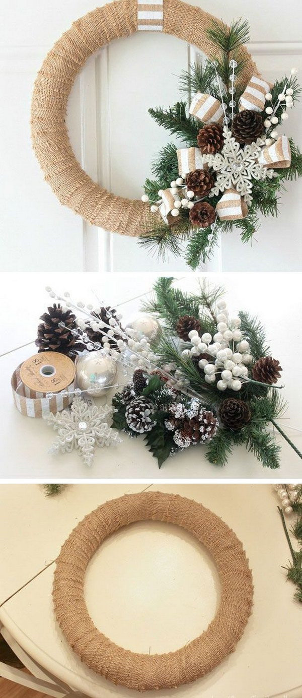 DIY Christmas Wreaths For Front Door
 40 Cool DIY Rustic Christmas Decoration Ideas & Tutorials
