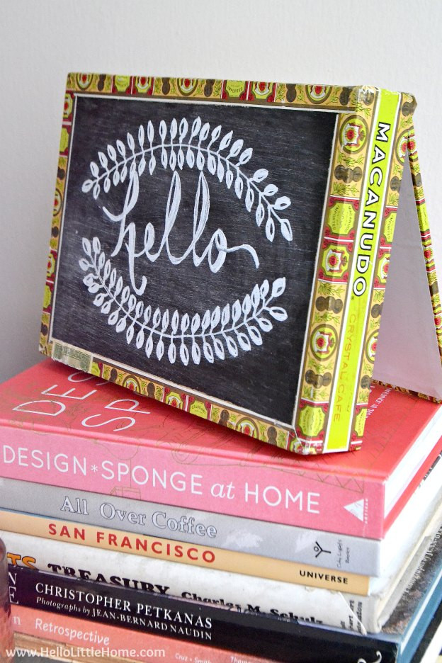 DIY Cigar Boxes
 DIY Cigar Box Chalkboard