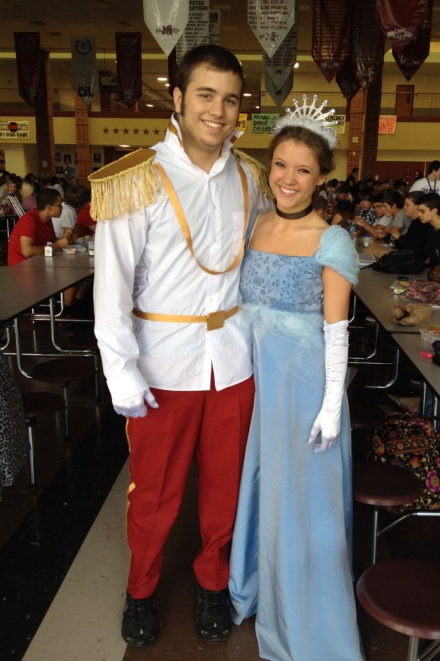 DIY Cinderella Costume For Adults
 Homemade Cinderella and Prince Charming Halloween costumes