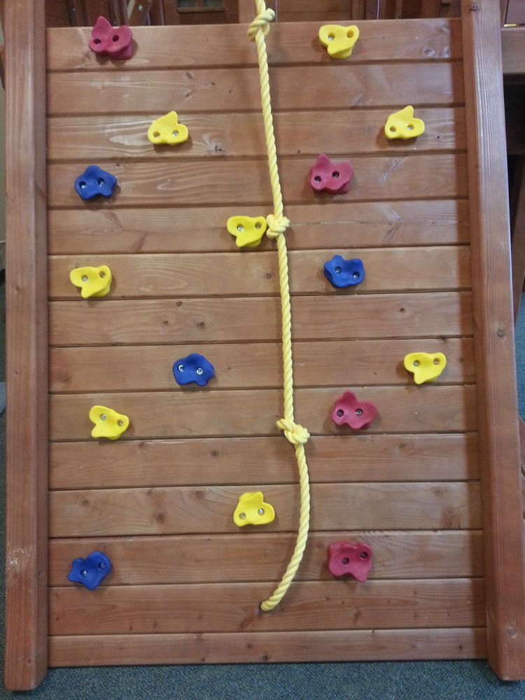 DIY Climbing Wall For Toddlers
 Details about Swingset climbing rock Kit Playground climb
