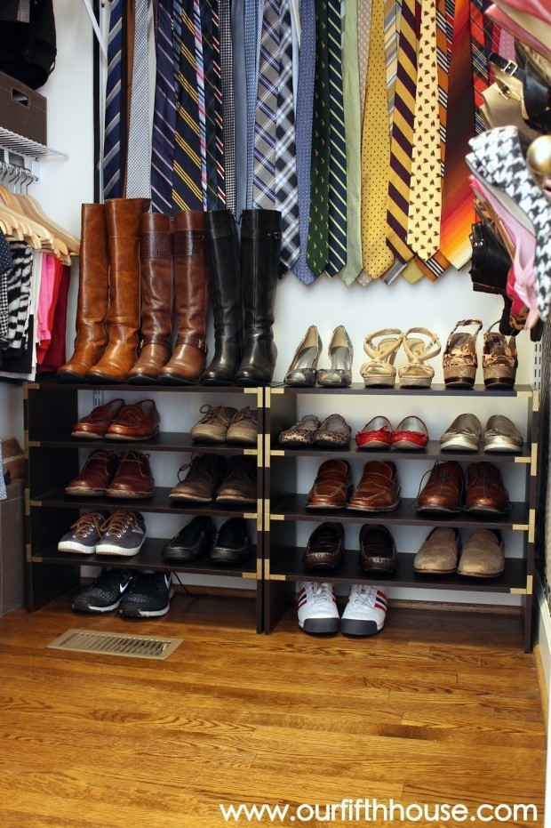 DIY Closet Shoe Organizer
 DIY Shoe Organizer Ideas In closet as hanger shoe