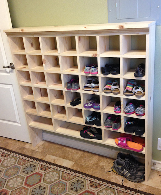 DIY Closet Shoe Organizer
 Reader Spotlight Kristi s DIY Shoe Cubby Sincerely