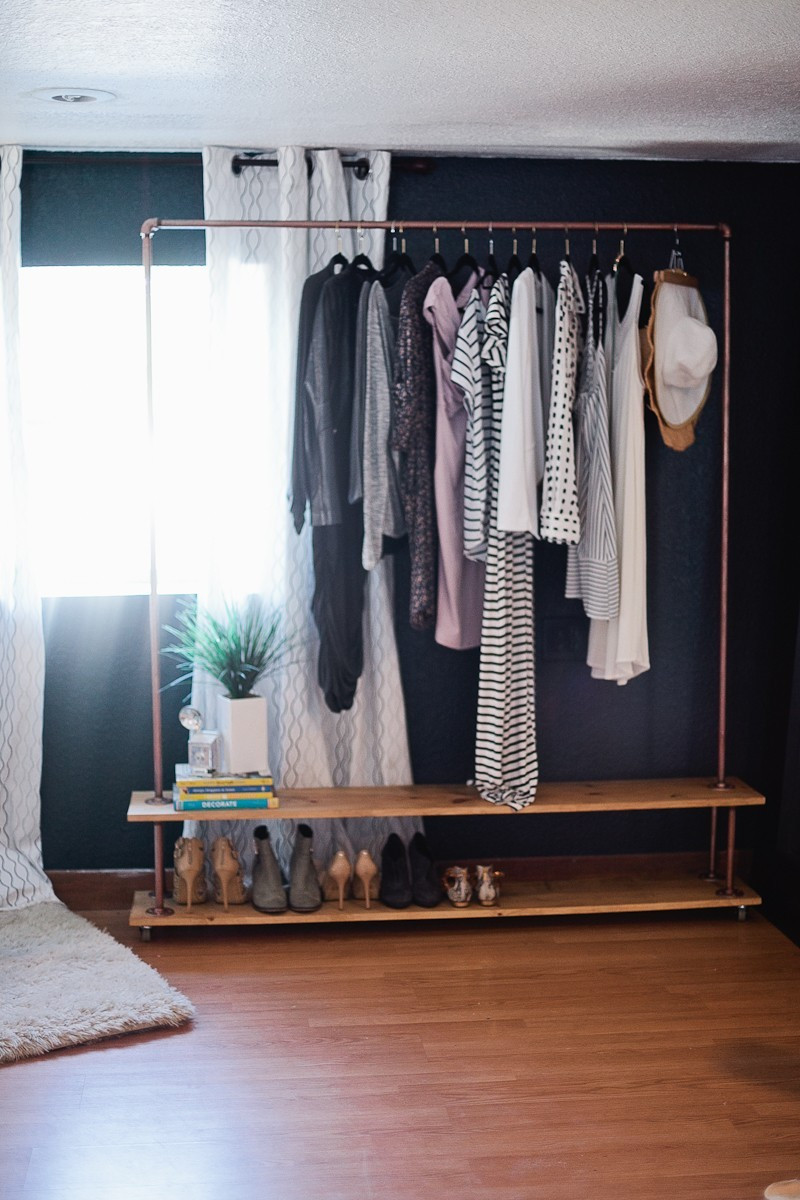 DIY Clothes Rack
 Rolling DIY Garment Rack for Your Wardrobe