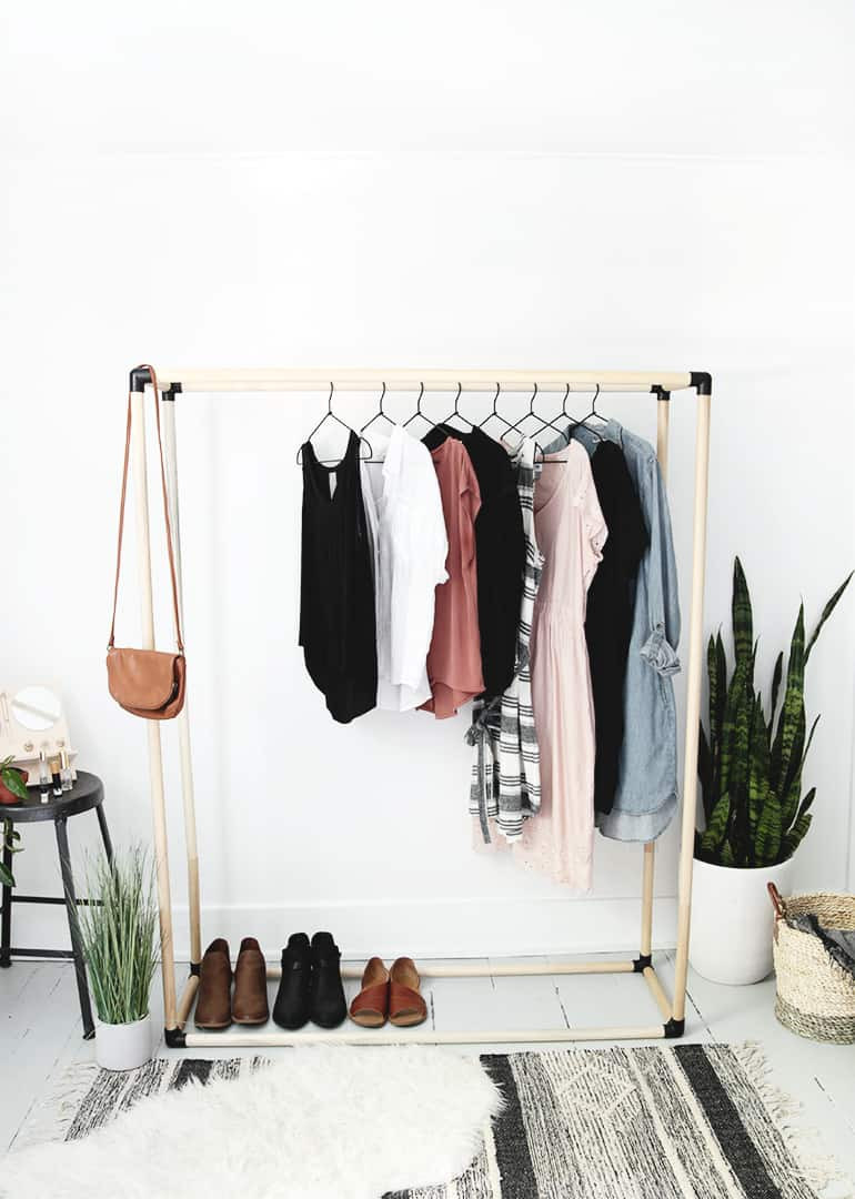 DIY Clothes Rack
 22 DIY Clothes Racks in 2019 Organize Your Closet
