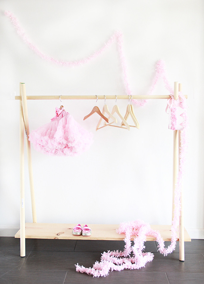 DIY Clothes Rack Wood
 20 Home DIY Projects Designed with Kids in Mind