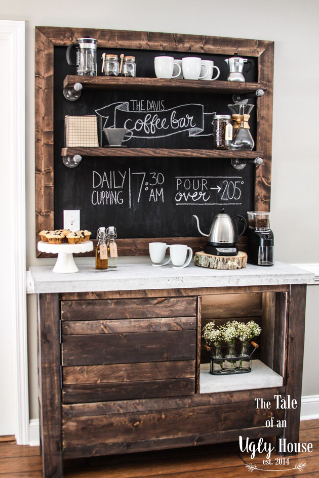 DIY Coffee Bar Plans
 Coffee Bar Build Sincerely Marie Designs