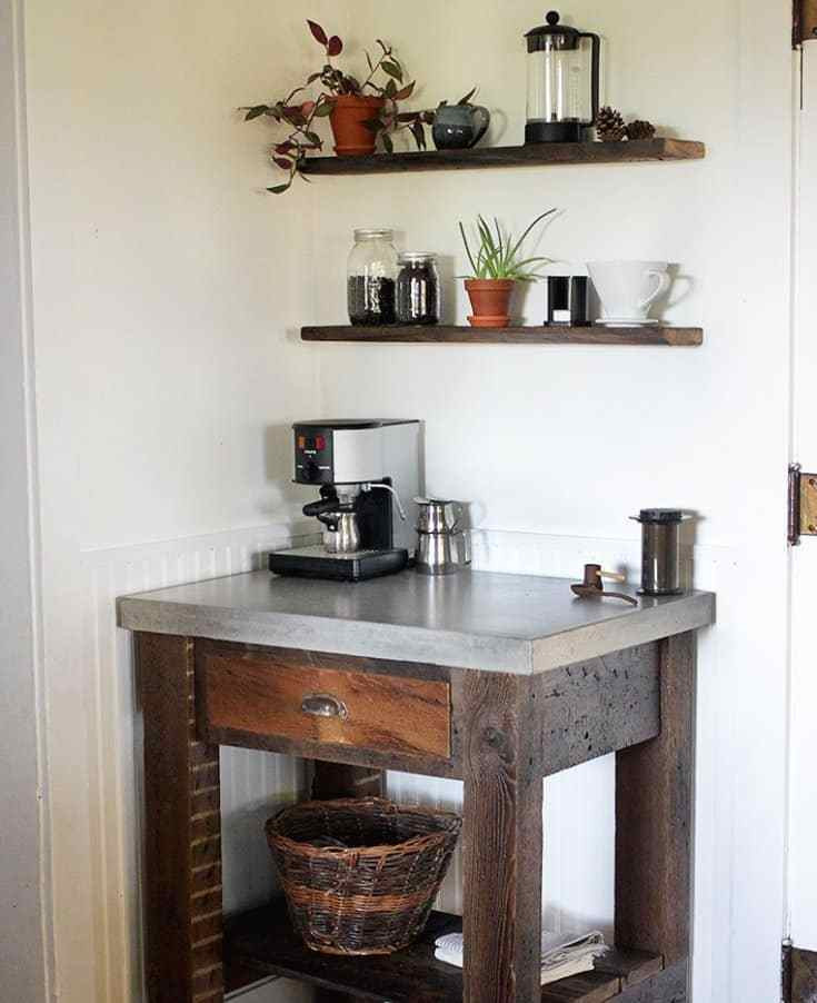 DIY Coffee Bar Plans
 50 DIY Coffee Bar Ideas inside the Home for Coffee Enthusiast