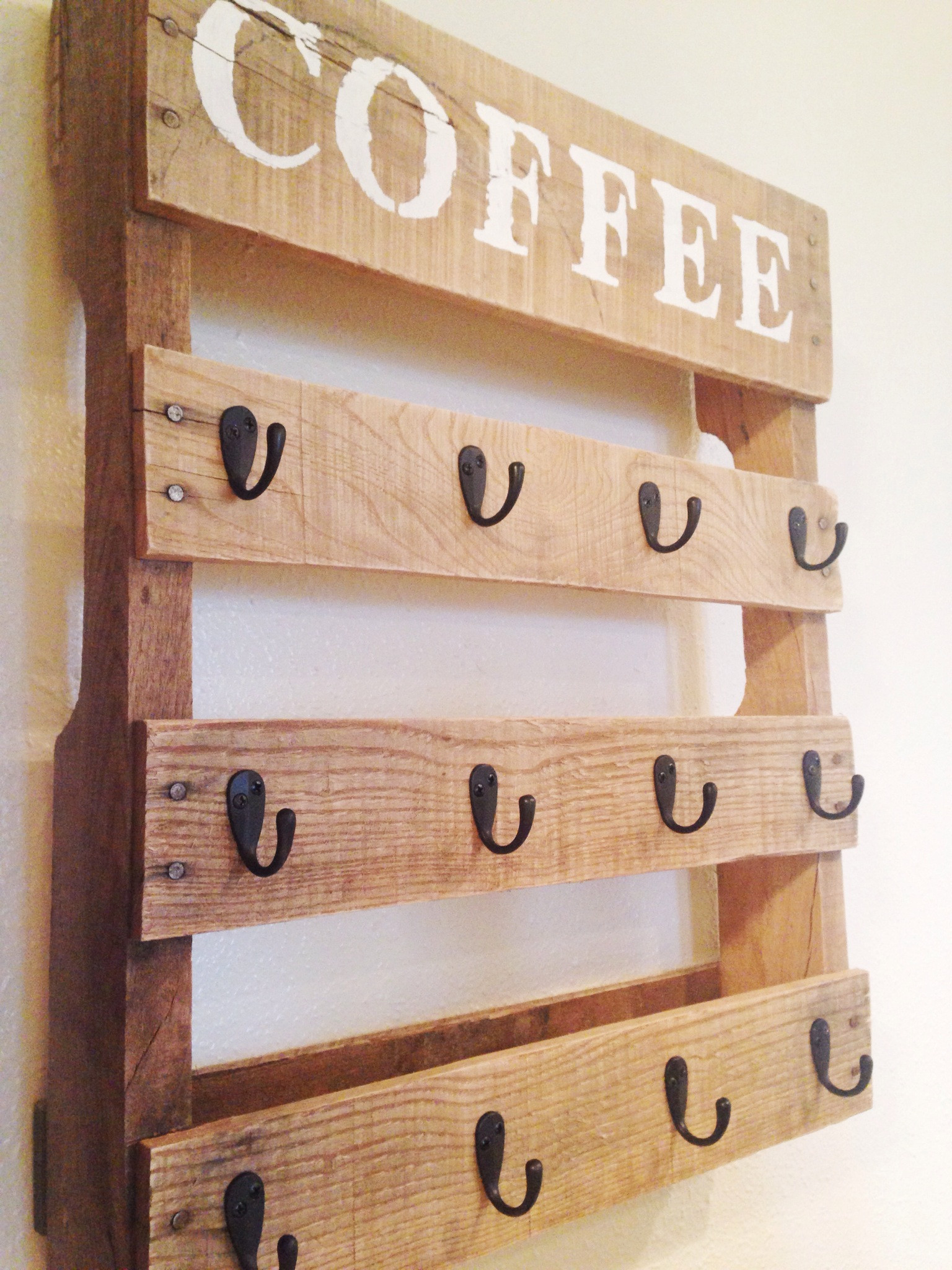 DIY Coffee Cup Rack
 coffee cup rack