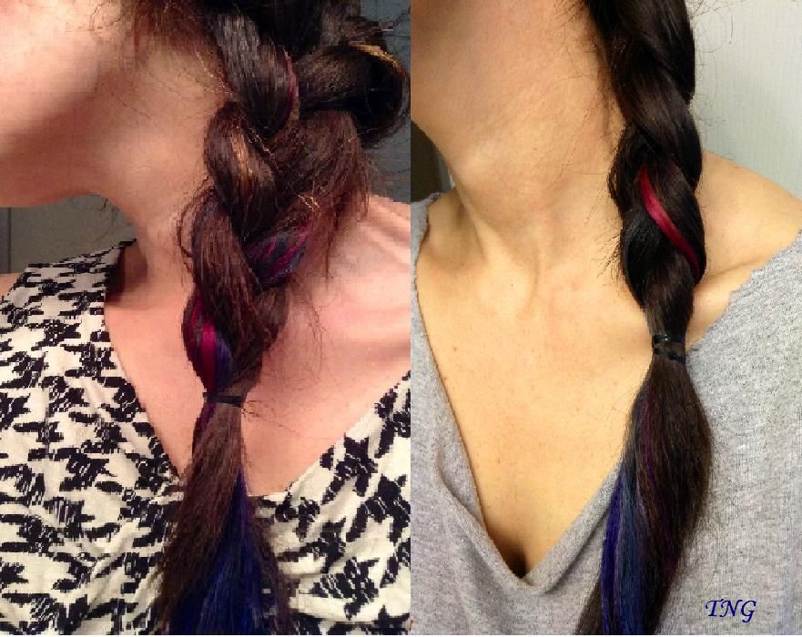 DIY Coffee Hair Dye
 Before and After coffee hair dye Temporary dye Add
