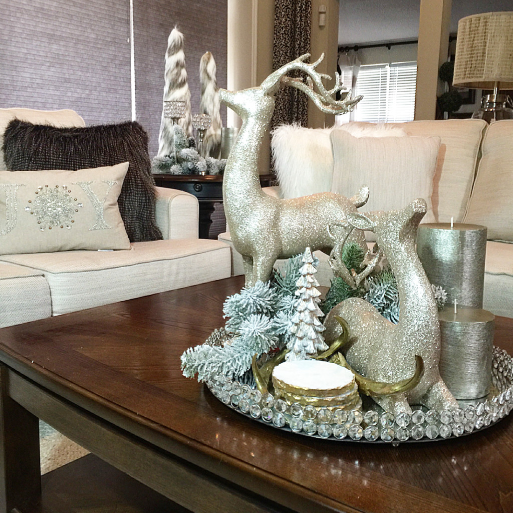 DIY Coffee Table Decor
 DIY Faux Fur Christmas Trees