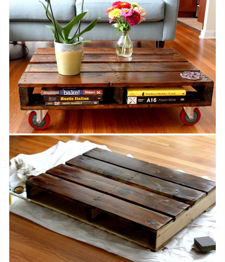 DIY Coffee Table Decor
 DIY Pallet Coffee Table