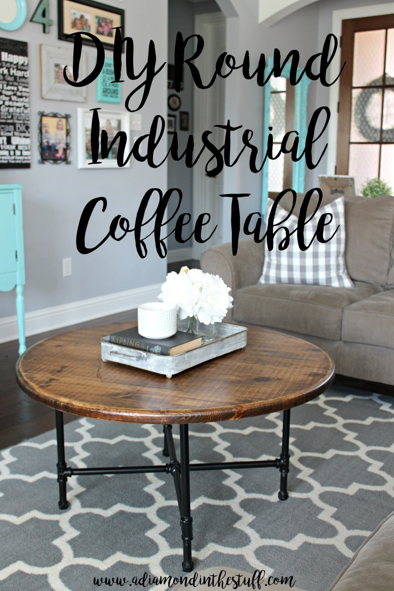 DIY Coffee Table Decor
 DIY Round Industrial Coffee Table