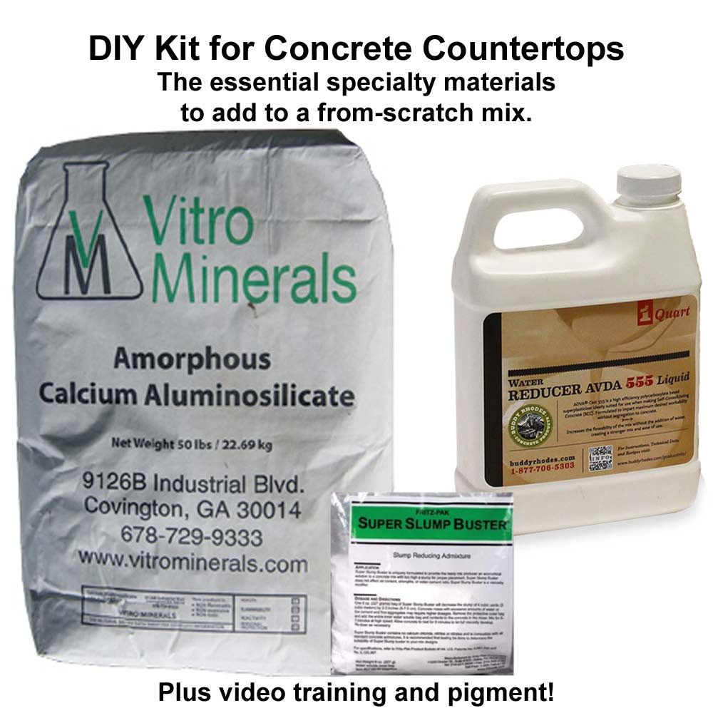 DIY Concrete Countertop Kits
 DIY Kit Makes 60 80 sq ft Concrete Countertop Institute