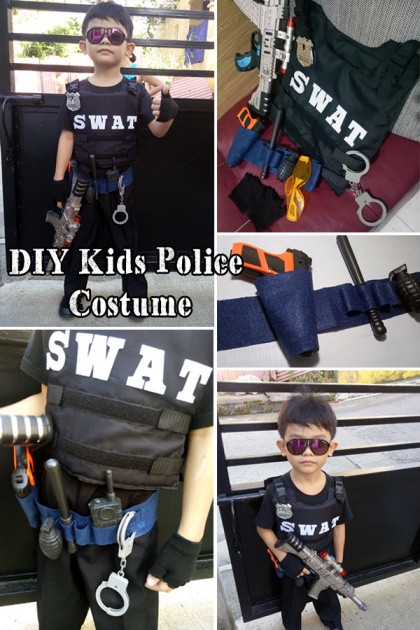 DIY Cop Costume
 DIY Kids Police Costume – DIY ni Inday