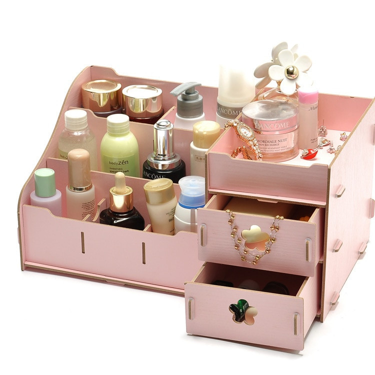 DIY Cosmetic Organizer
 DIY Cosmetic Organizer Drawer Makeup Case Storage Insert