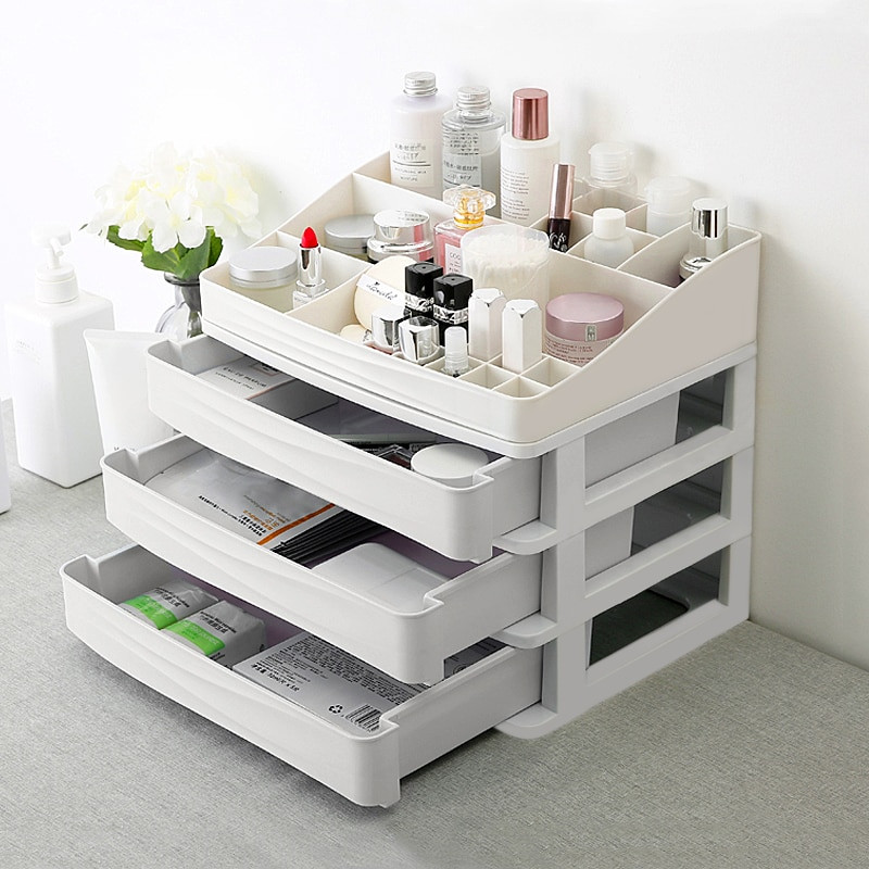 DIY Cosmetic Organizer
 Plastic Cosmetic Drawer Makeup Organizer Jewelry Container