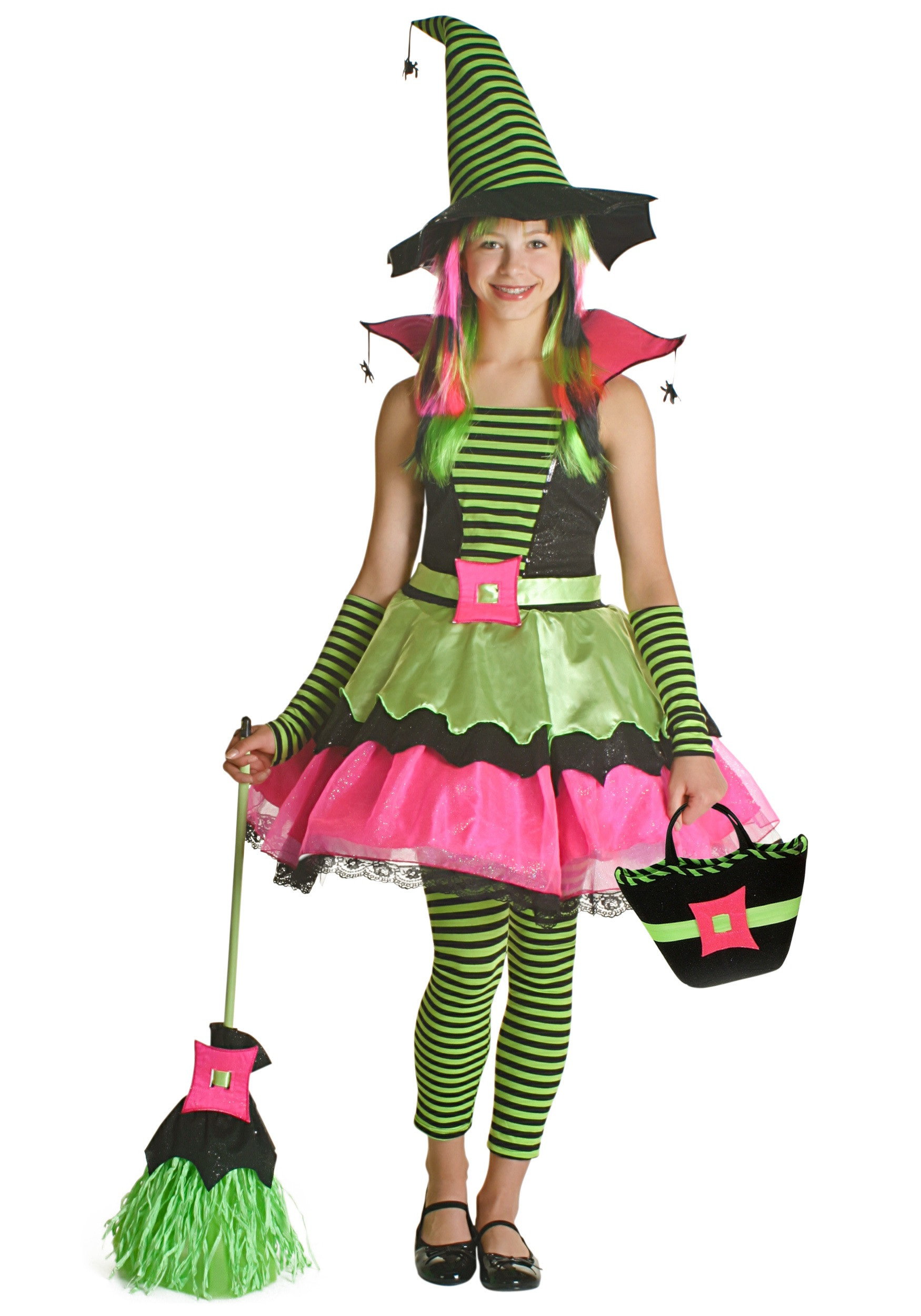 DIY Costumes For Tweens
 Tween Spiderina Witch Costume