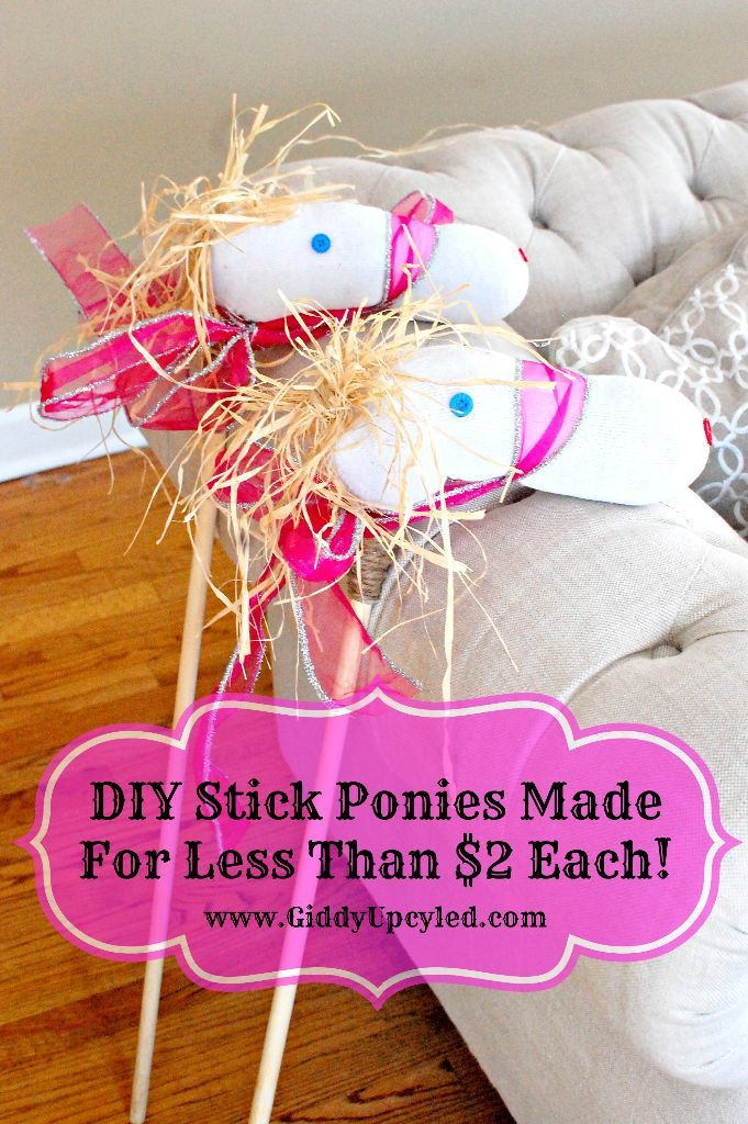 DIY Cowboy Party Decorations
 DIY Stick Ponies For Less Than $2 00 Each