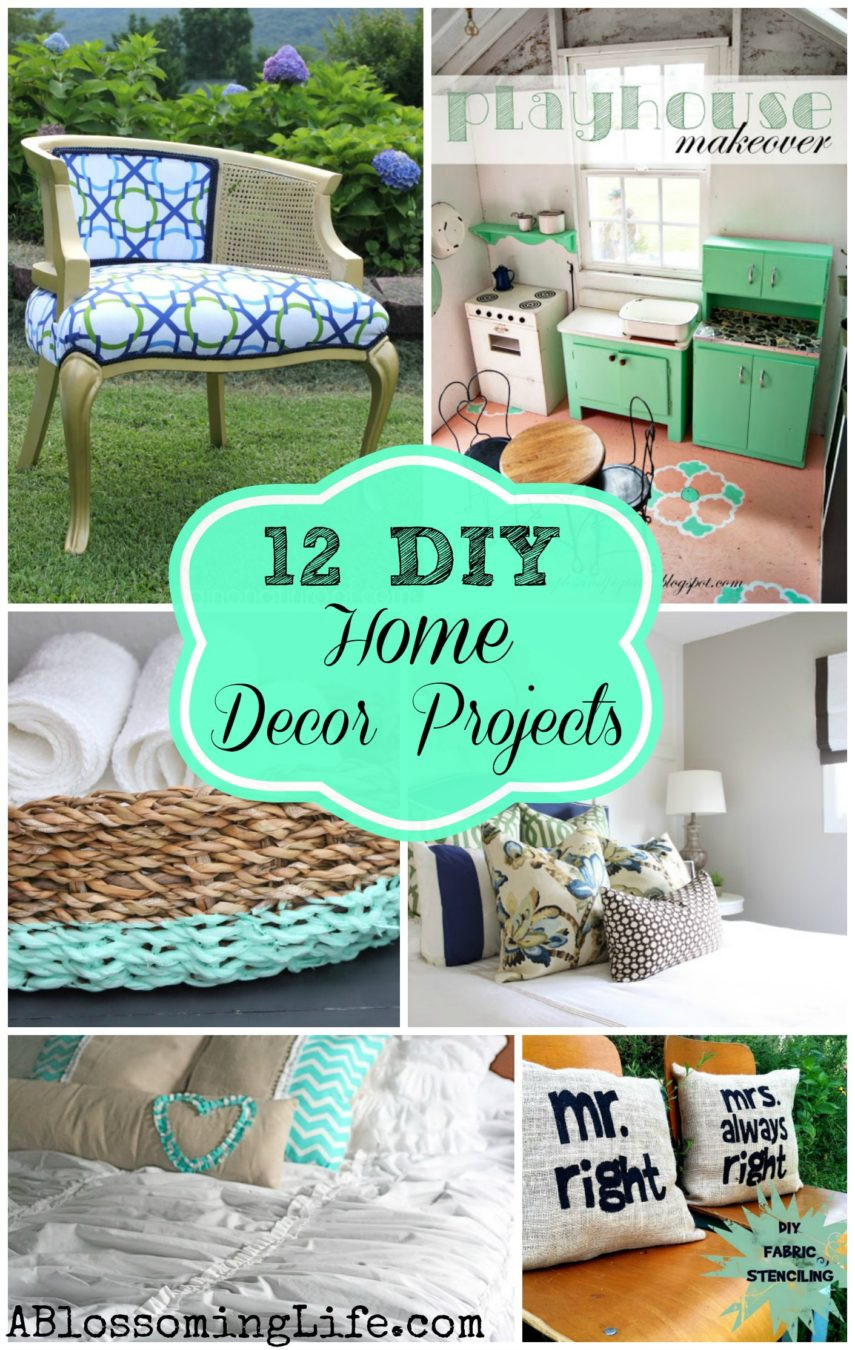 DIY Craft Ideas For Home Decor
 12 Inspiring DIY Home Decor Projects A Blossoming Life