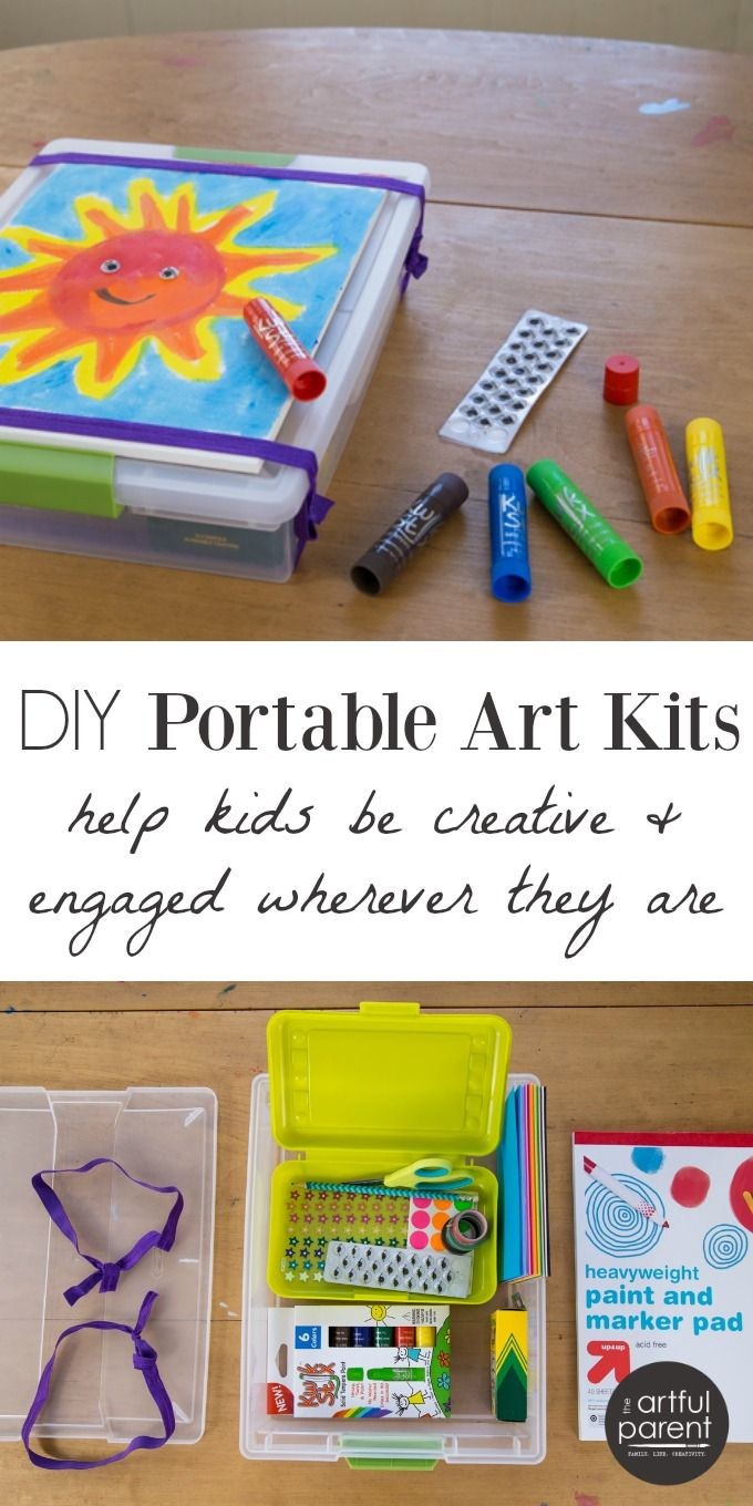DIY Craft Kits For Kids
 DIY Portable Art Kits for Kids