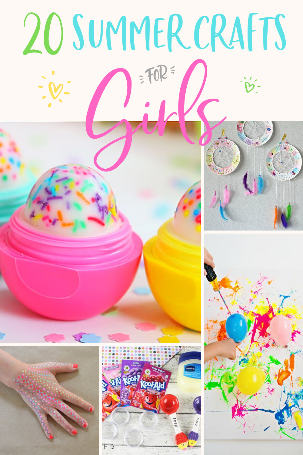 Diy Crafts For Kids
 20 Easy DIY Crafts for Girls Modern Glam