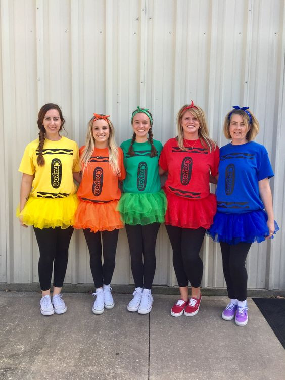 DIY Crayon Costume
 Easy DIY Halloween Costumes with Leggings Life Sew Savory