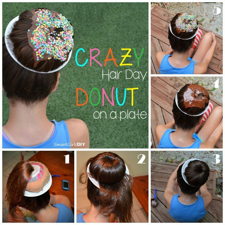 DIY Crazy Hair Day
 Crazy Hair Day DIY Donut on a Plate Tutorial