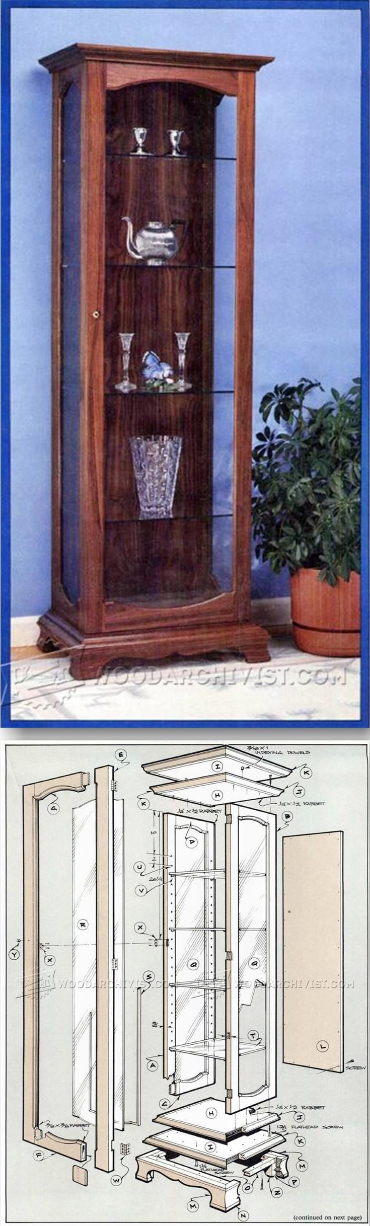 DIY Curio Cabinet Plans
 Curio Cabinet Plans Furniture Plans and Projects