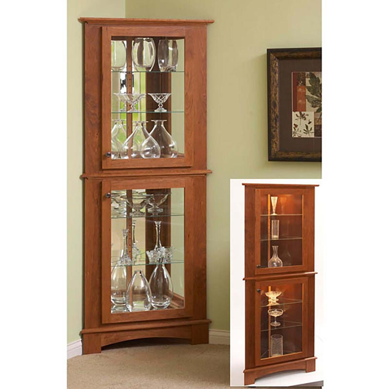 DIY Curio Cabinet Plans
 Corner Curio Cabinet Woodworking Plan from WOOD Magazine