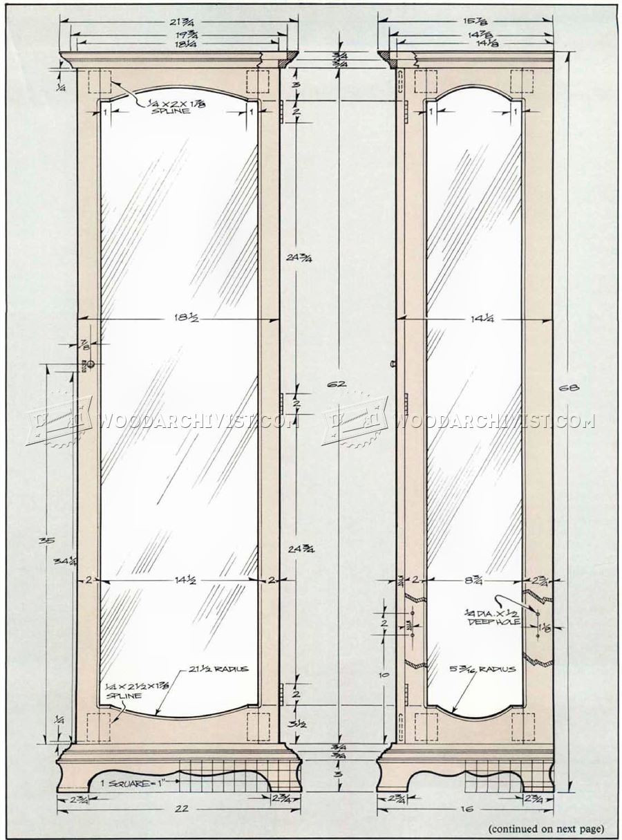 DIY Curio Cabinet Plans
 Curio Cabinet Plans • WoodArchivist