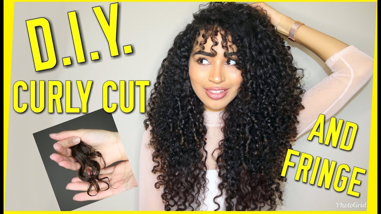DIY Curly Haircut
 DIY LAYERED HAIRCUT ON CURLY HAIR AND FRINGE BANGS LANA